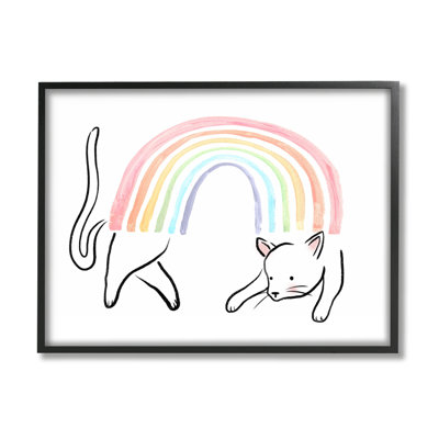 Au-653, estampe numérique arc-en-ciel amusant par Lil 'Rue, impression