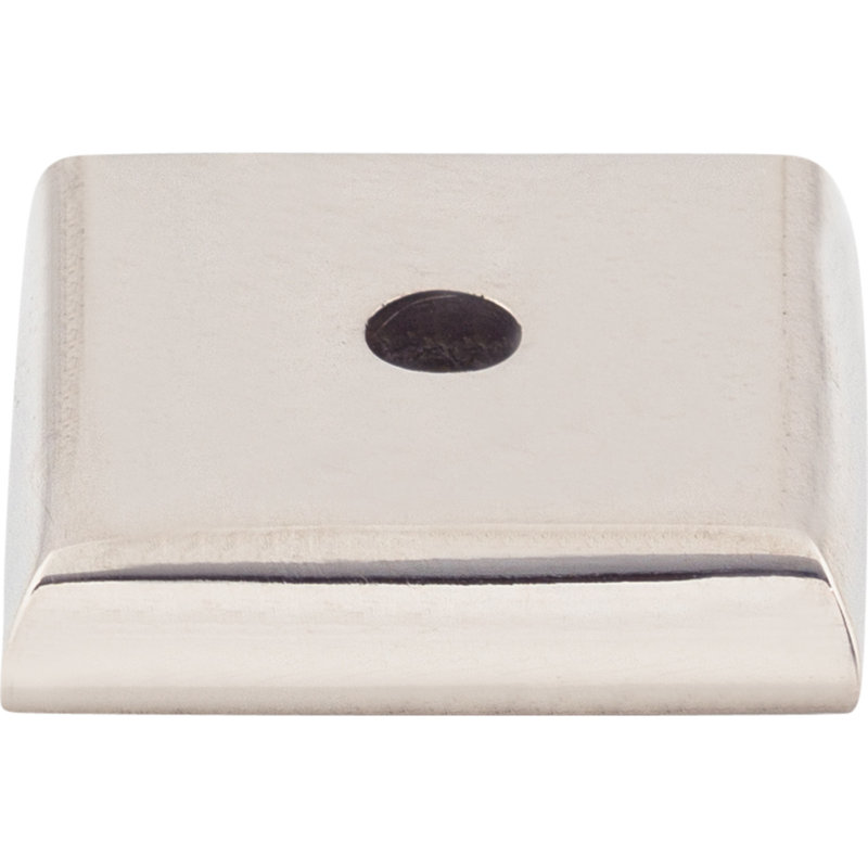 Aspen II Square  Backplate, 0.88" H x 0.88" W x 0.19" D, Polished Nickel