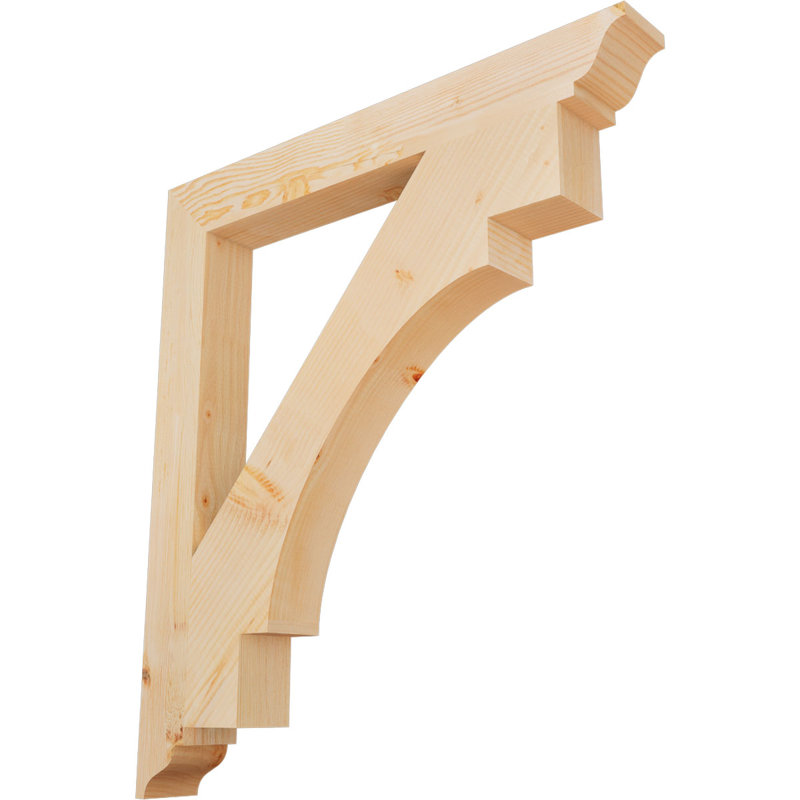 Support Merced, Cèdre rouge de l'Ouest (lisse), 38"H x 3.5"W x 34"D