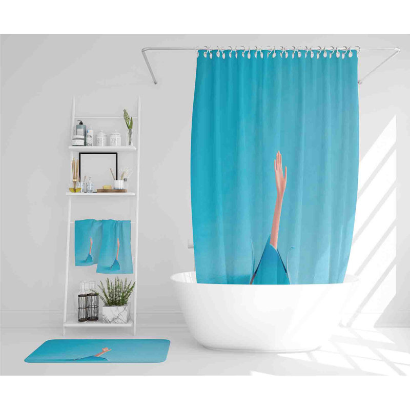Nedeljko Polyester Shower Curtain Set