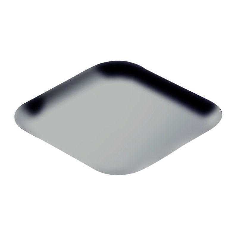 Plateau carré Uno - 12 pièces, H 2,01 po x L 5,91 po x l 5,91 po, Argent