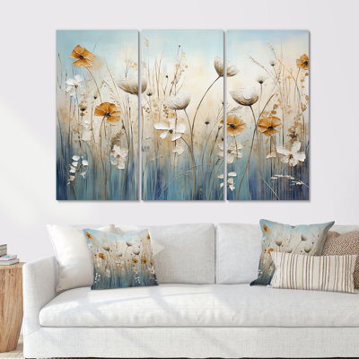 Ensemble de salon Beige Wildflowers Floral Elegance II - Wildflowers