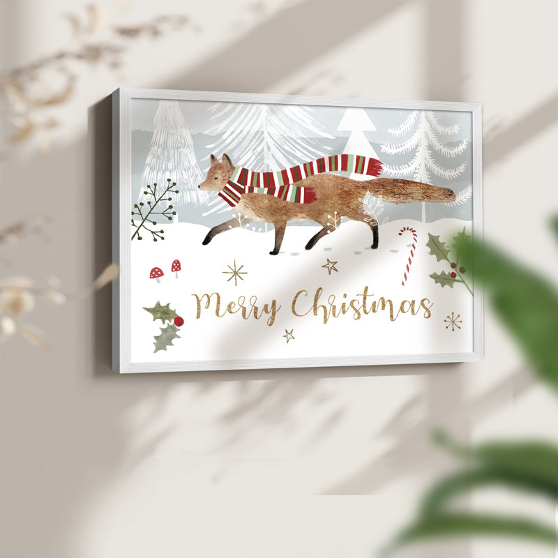 Woodland Christmas Collection A - Reproduction encadrée - Restickable, H 11 po x l 14 po, Blanc