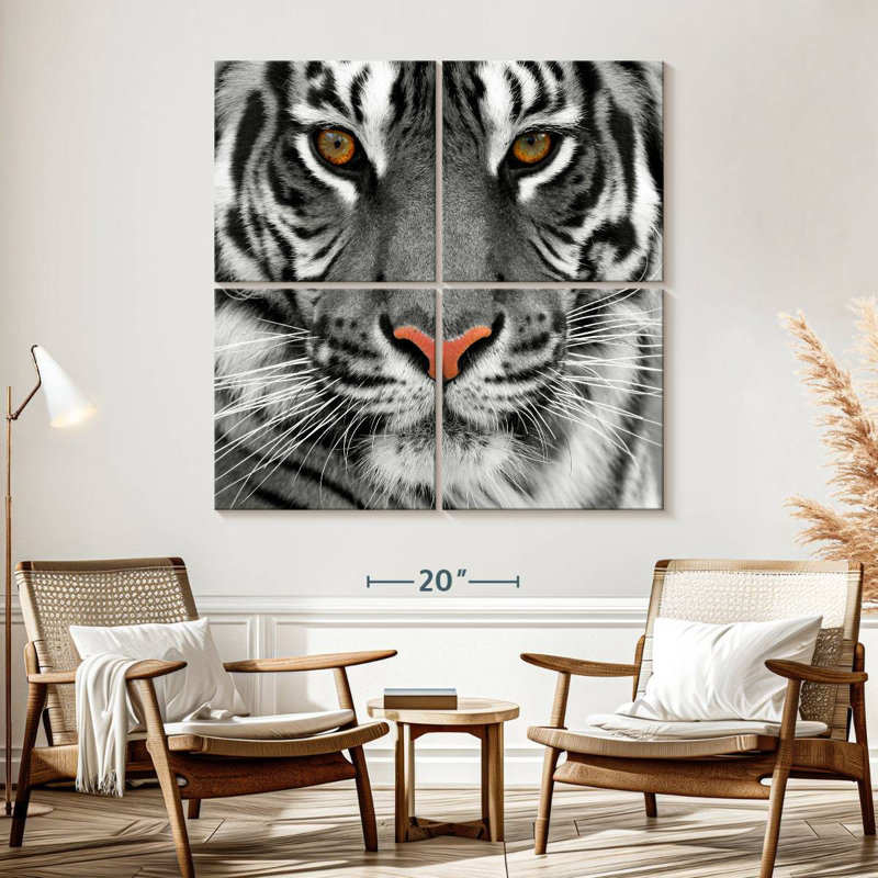 Brampt Staring Tiger, 57" H x 57" W