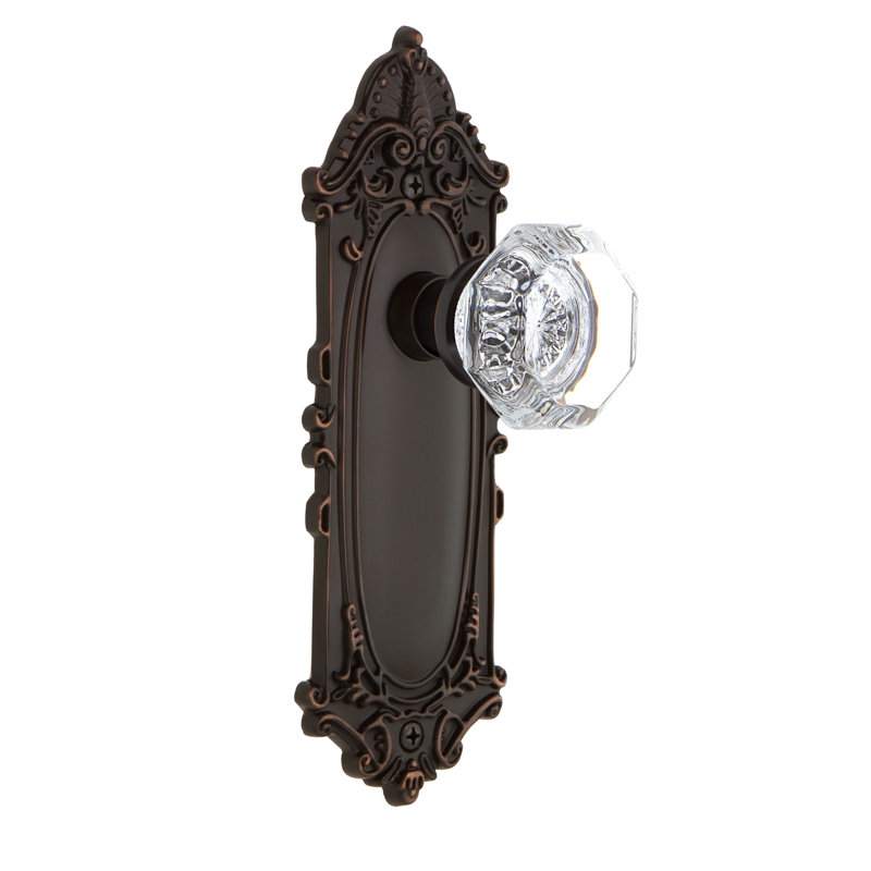 Victorian Plate with Waldorf Door Knob, Timeless Bronze