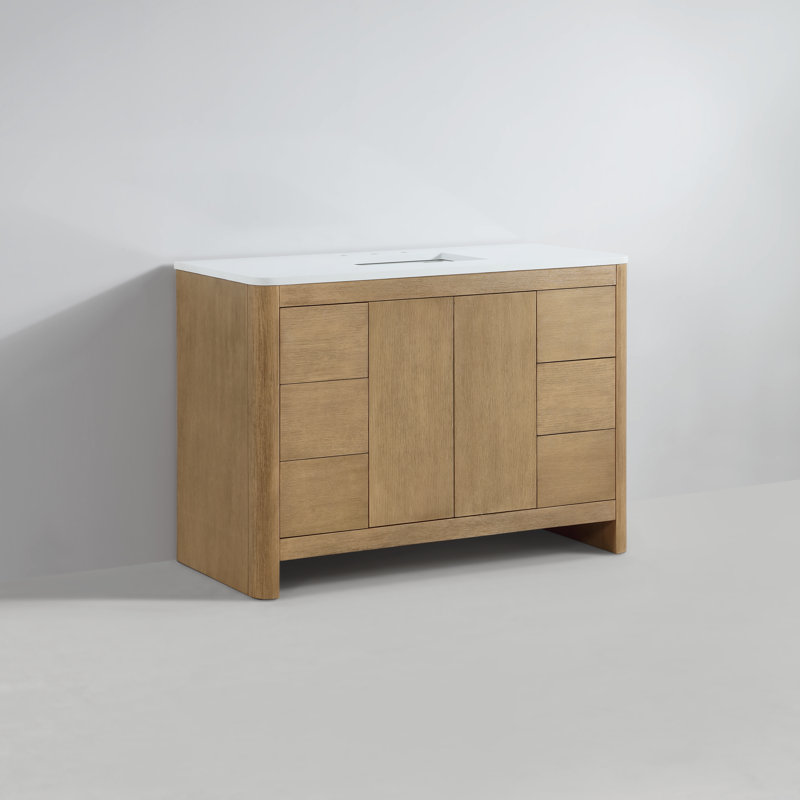 Raye 48'' Single Bathroom Vanity with Quartz Top