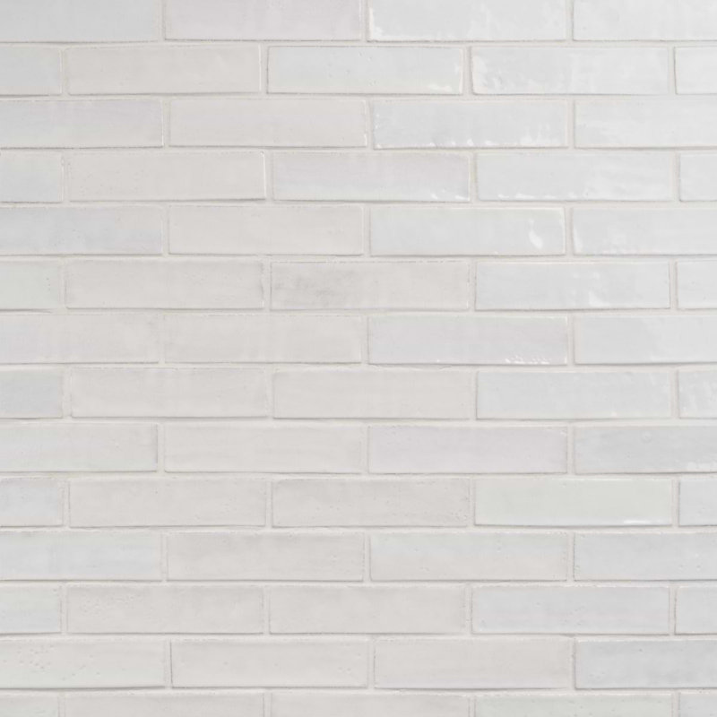 Emery 2x8 Handmade Crackled Glossy Terracotta Subway Tile