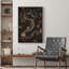 Moody floral serpent squelette gothique Moody foncé, œuvres d'art moderne, décor-101165859-101165861