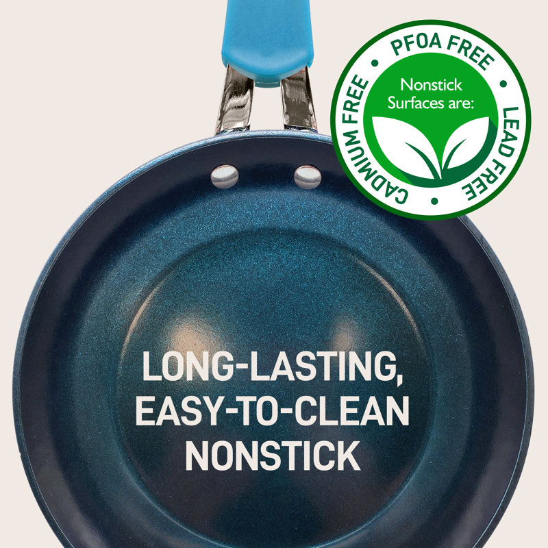 11 - Piece Non-Stick Enameled Cast Iron Cookware Set