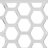Jakubowski Dynamic Modern Plastic Dining Side Chair with Honeycomb Design-45248532-13704662