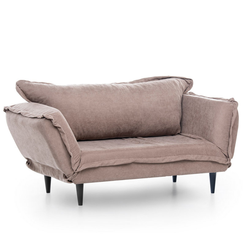 Frankie 78.74" Flared Arm Sleeper, Beige