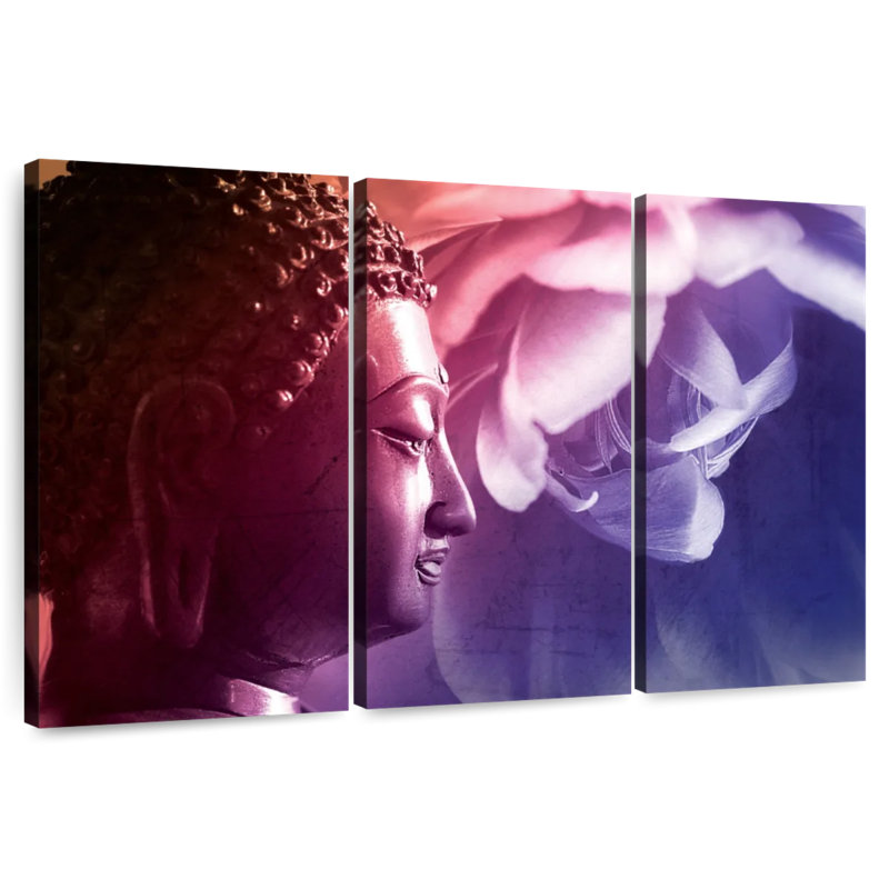 Leisha Buddha And Blossom, 36" H x 57" W