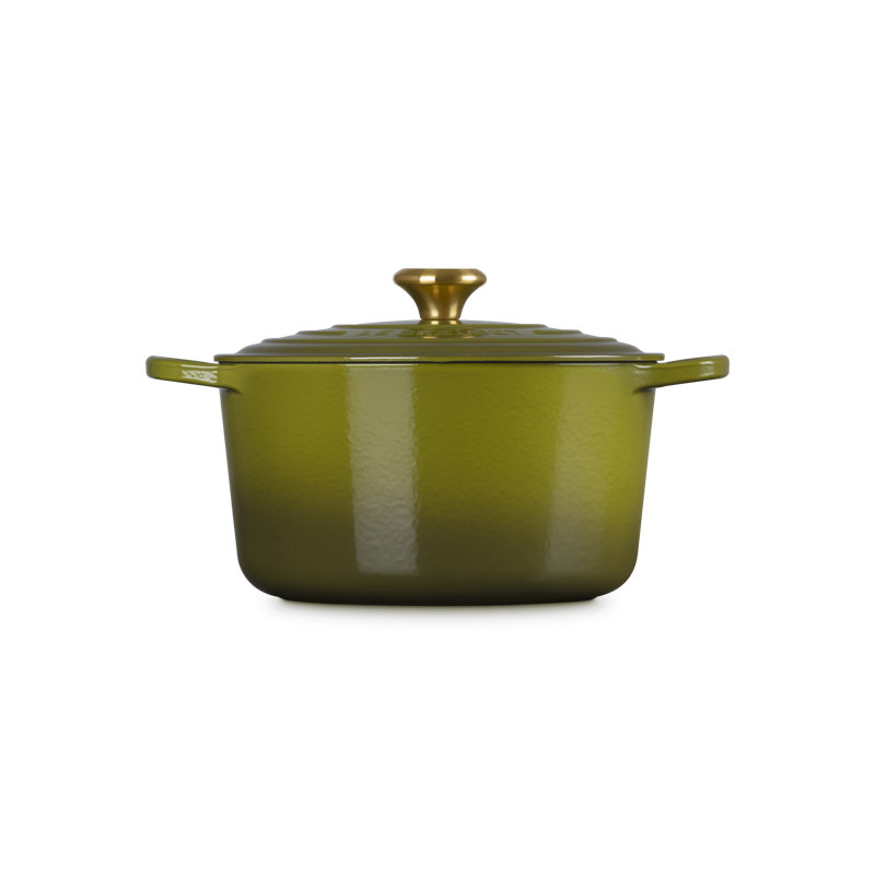 Le Creuset Signature Enaneled Cast Iron Deep Round Dutch Oven, 6.5 quarts, Olive
