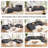 118.5"Comfy Cloud Modern Couch Modular Sectional Sofa No Assembling Required-567457437