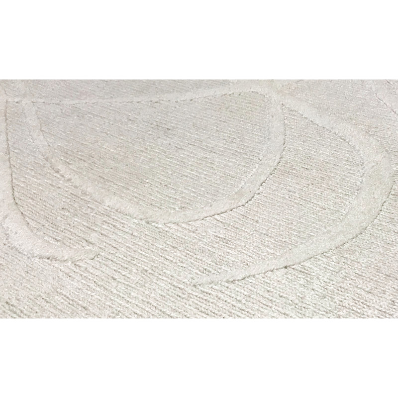 Himalayan Cotton Abstract Area Rug in Gray