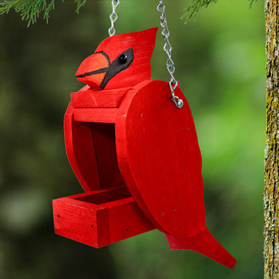 Cardinal Shaped Bird Feeder by The Holiday Aisle®