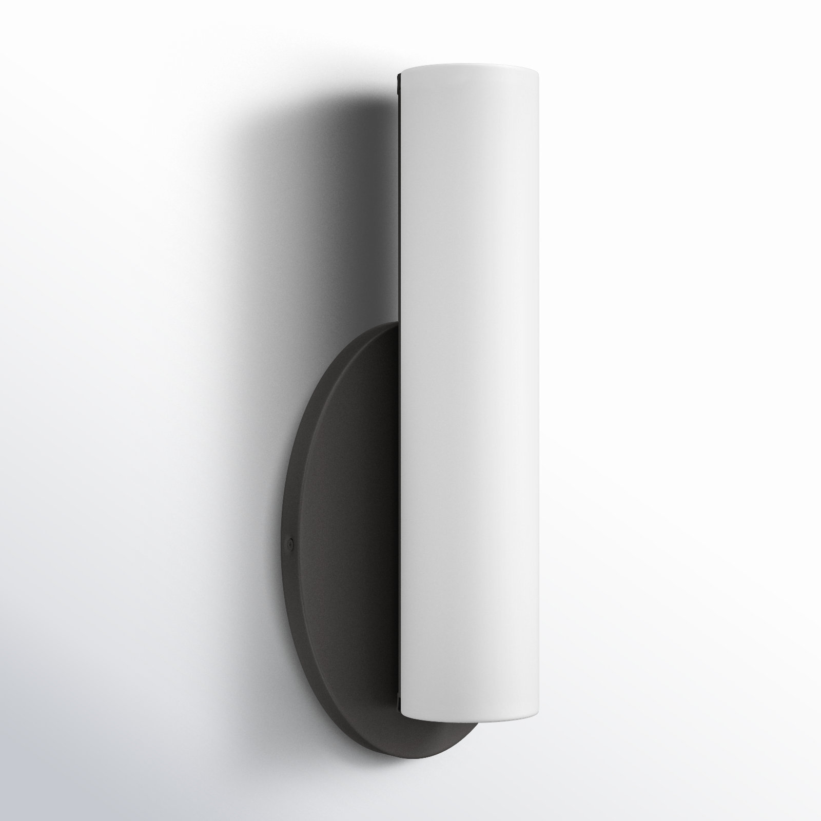 Delphine Single Light Dimmable Flush Mount Sconce, Architectural Bronze