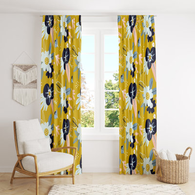 Semi Sheer Curtain Pair