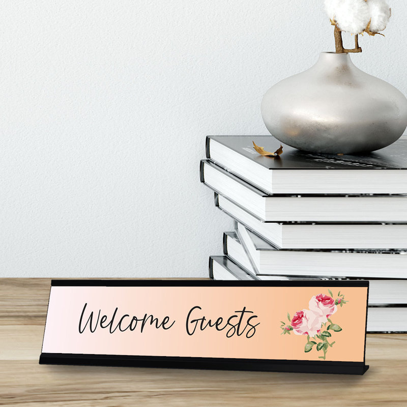 Plaque de bienvenue