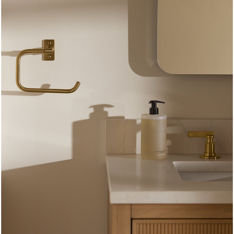 Castia by Studio McGee Towel Ring, Vibrant Brushed Moderne Brass