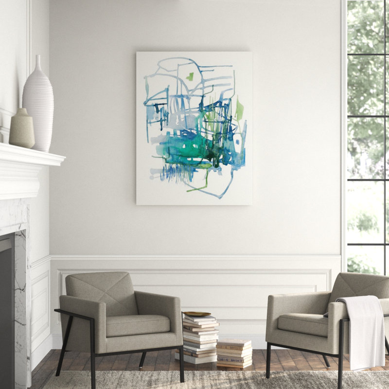 Complex Mind III Print by Sara Brown, Image Brush Gel, 53" H x 40" W