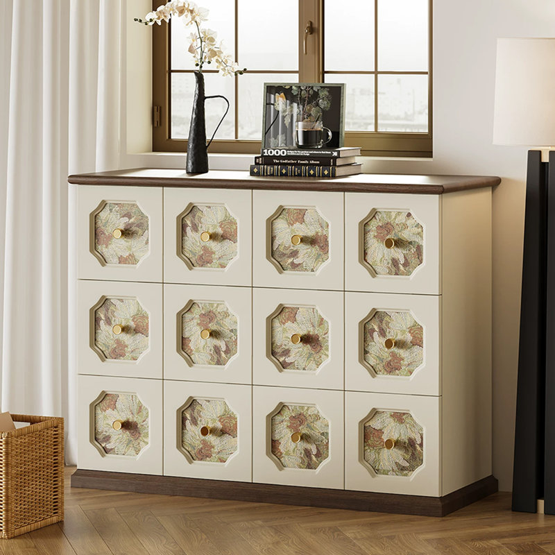 Buffet décoratif moderne en bois manufacturé beige, 43.31