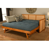 Bruke Daybed with Pop-Up in Honey Includes Mattresses
