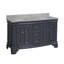 Ensemble de meuble-lavabo double 60 po avec comptoir en marbre de Carrare gris Katherine-874061104-874061101