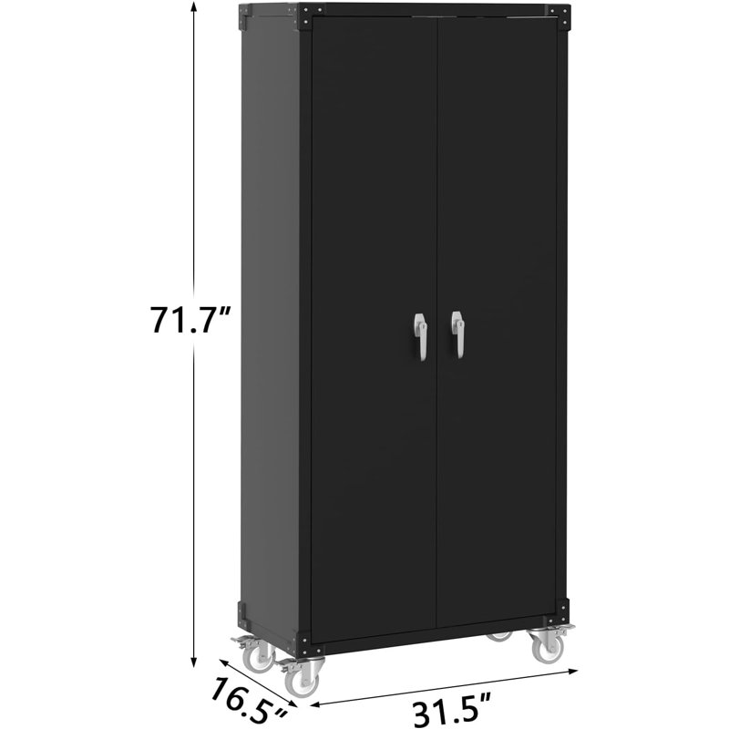 Metal Single Storage Cabinet ( 182cm H x 80cm W x 42cm D)