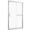 Paroi de douche coulissante simple l 48 po x H 72 po, chrome-110270852
