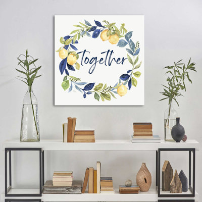 "Together Wreath" by Nan Print on Canvas