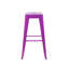  Tabourets de comptoir 30 po, ensemble de 4 tabourets empilables intérieur / extérieur en métal industriel, mauve-46415761-46415774-46415787