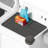 Dryer Top Protector Mat With Lint Trap Hole Cut Out Set, 26" X 18" Silicone Dryer Top Protector Mat Non-Slip Waterproof Laundry Dryer Cover(Dark Grey)