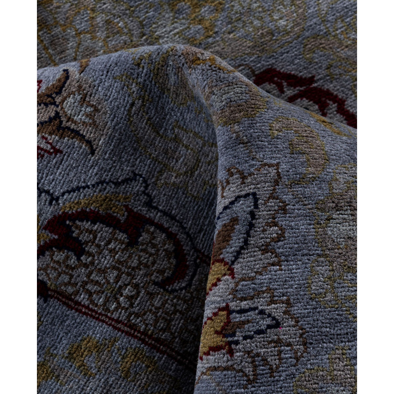 Overdyed One-of-a-Kind 9' 1" X 12' 1" Hand Knotted Area Rug