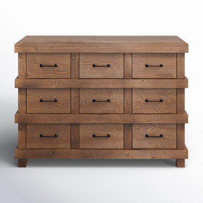 Commode Capacieuse en bois, chêne antique