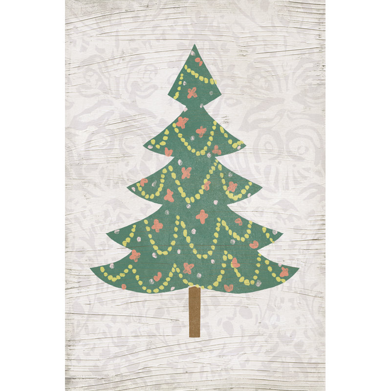Tarvaris Cut Paper Tree IV by June Erica Vess - Wrapped Canvas Print, 30 cm H x 20 cm W
