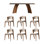 Ensemble de table et chaises Vintage
