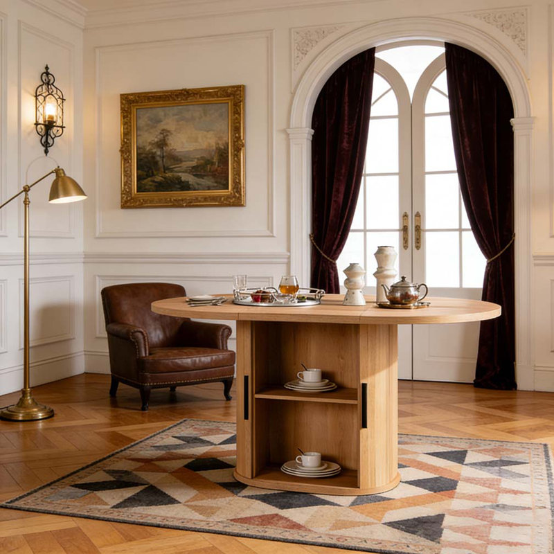 59 Inch Oval Dining Table
