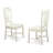 5 Piece Dinette Set for 4 Includes a Rectangle Dining Room Table and 2 Dining Chairs with 2 Benches, 36x60 Inch, Linen White-126045957-126045952