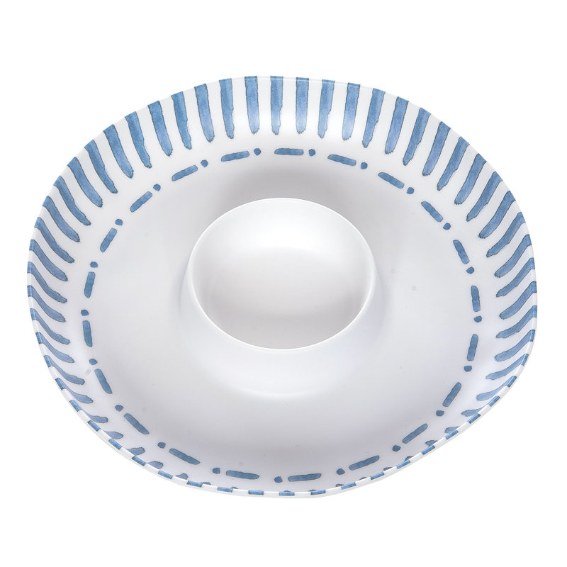 Maren Melamine Chip & Dip Server