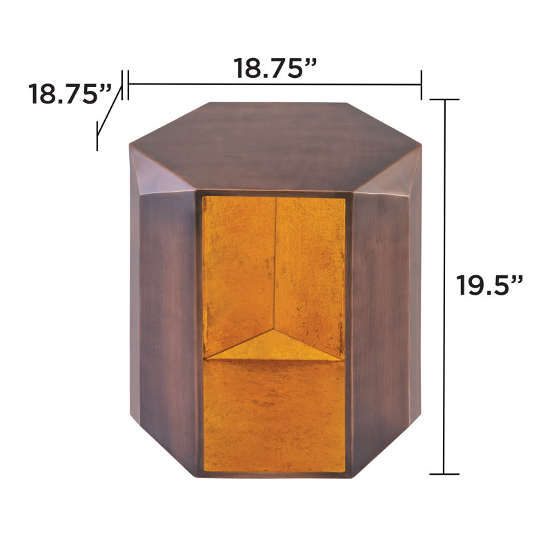 Table de bout 529 cuivre, Cuivre