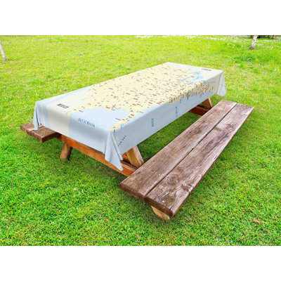Rectangle No Pattern Polyester Tablecloth