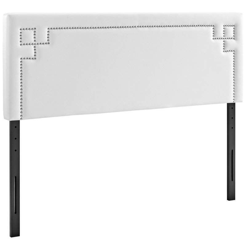 Tête de lit en tissu Josie par Modway, Blanc, Grand