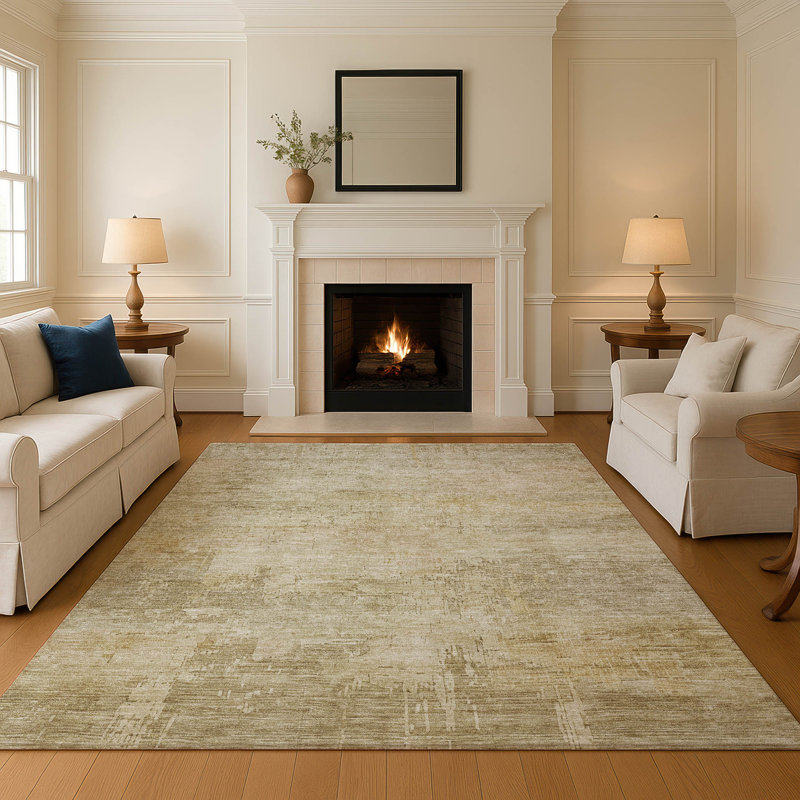 Premium Machine Washable Baford AMF1650 Abstract Rug, Rectangle 2'6" x 3'10"