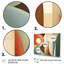 Visions symétriques orange et vertes - formes abstraites, art mural-959312529-959312532