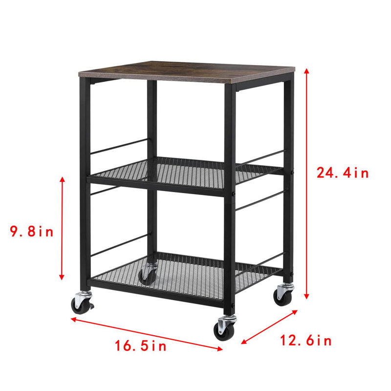 24.4'' H x 16.5'' W Utility Cart