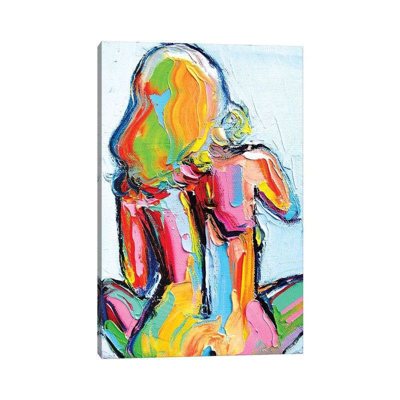 Femme by Aja Trier - Wrapped Canvas Painting, 30.48cm H x 20.32cm W