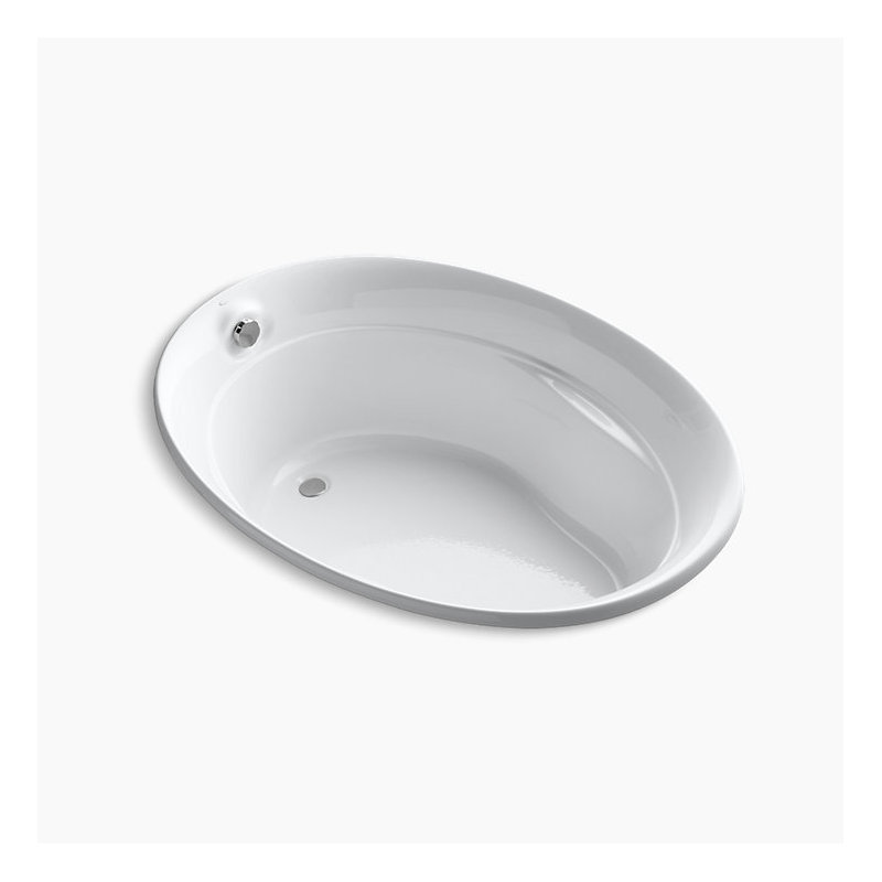 Serif 60" x 43" Soaking Bathtub, Blanc