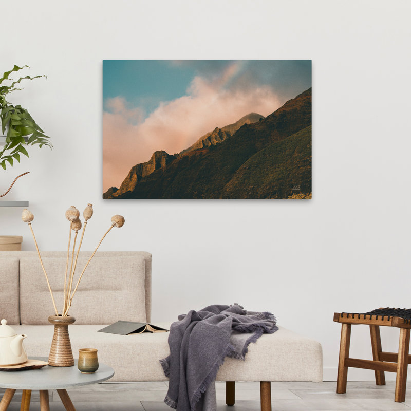 Contemporain et arc-en-ciel sur Hawaï, H 36 po x l 24 po
