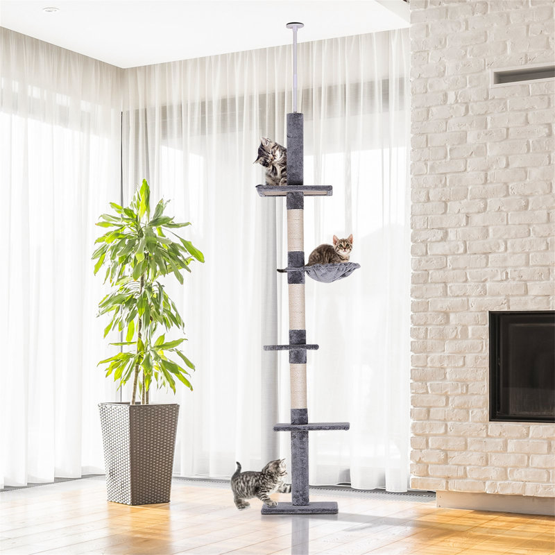 Northborough 230cm H Cat Tree, Grey/White